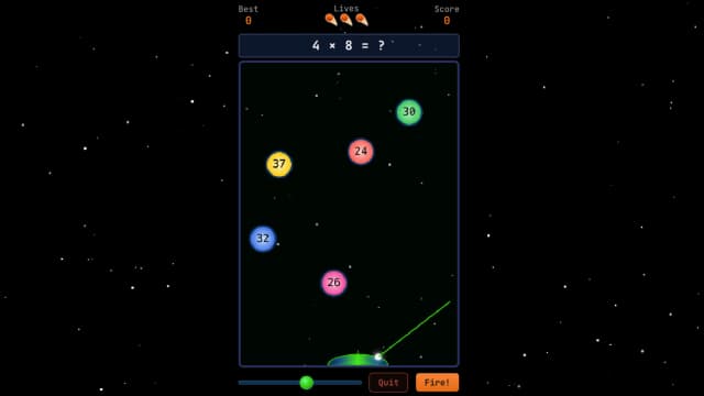 Meteor Strike: Destroy incoming meteors with math powers