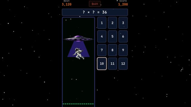 Space Race: Race spaceships to the finish with quick answers
